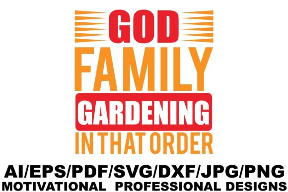 God Family Gardening Design: Graphics for Crafts